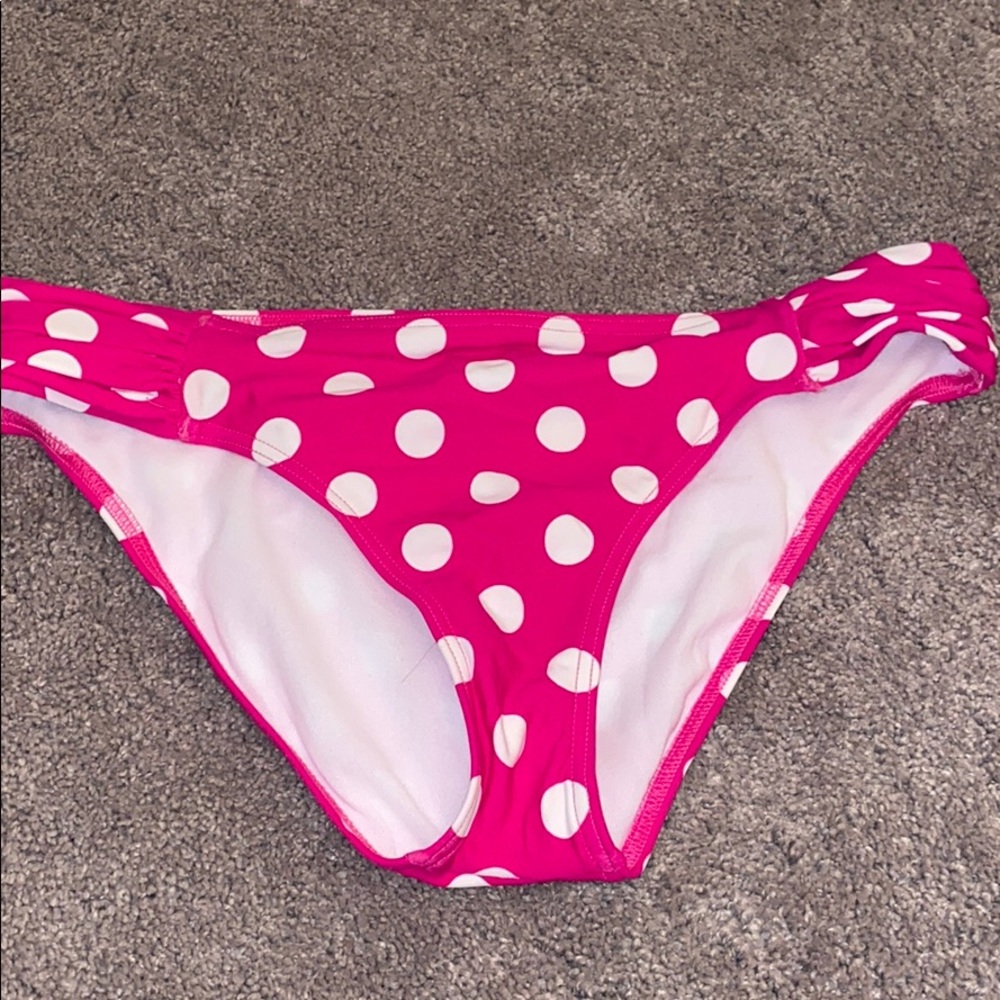 Polka dot bathing suit bottoms